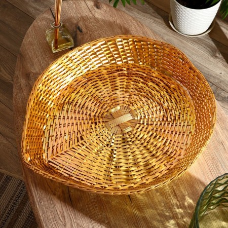 Zinnur fruit basket aluminum, 47x46x8 cm-1