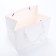 Gift package with a wide bottom of 25 x 19 x 18 cm, white