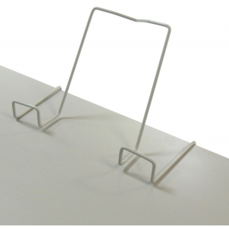 Book stand, metal, for a desk up to 20 mm thick, gray-1