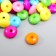 Beads for creativity plastic "Bright circles" set of 100 pcs 0.4x0.8x0.8 cm