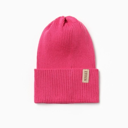 Women's hat Minaku, rr 52-56, raspberry color