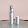 Perfume bottle, with a spray, 10 ml, silver color