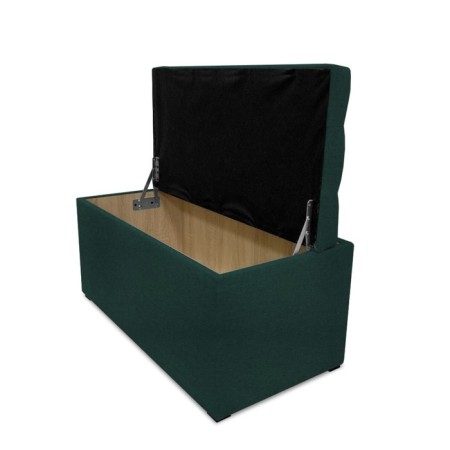 Puff with a lid and weighting, 800 × 400 × 420 mm, Bahama plus matting, Emerald color-2