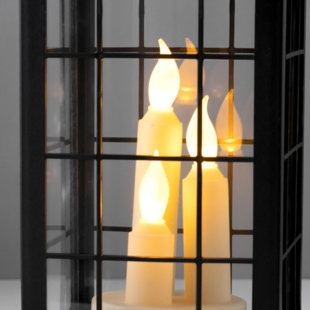 Nightmare "candles" LED batteries 3HAAA Black 13x13x38 cm-4