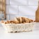 Basket with handles, 14 × 19 × 5 cm, rattan