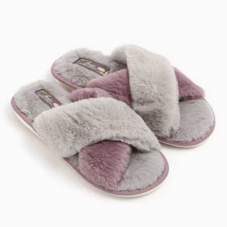 Women's slippers, purple color, size 37/38