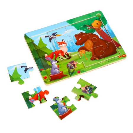Puzzle "Forest animals", 15 x 11 cm-4