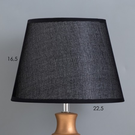 Housing table "Housing" 1x40W E14 black/gold 22x22x38cm-2