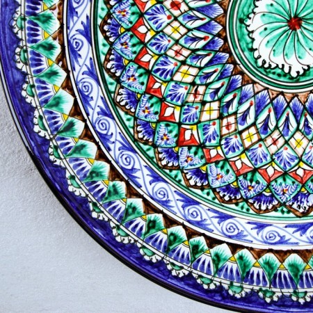 Largan Rishtan ceramics "Patterns", 46 cm, Blue Mix-5