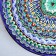 Largan Rishtan ceramics "Patterns", 46 cm, Blue Mix