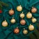 Set of balls plastic D-6 cm, 12 pcs "Melody" of the face, gold