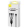 Cable 3 in 1 Baseus, Microusb+Type -C+Lightning - USB, 100 W, 1.2 m, black