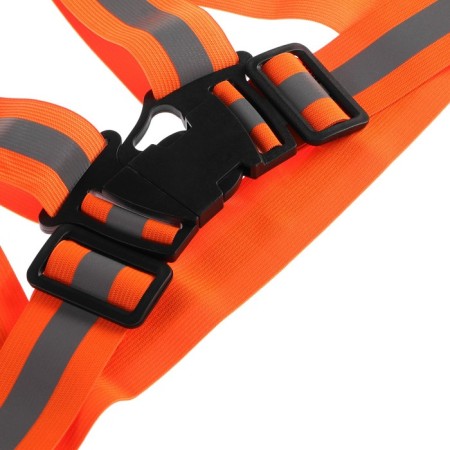 Signal vest, reflecting with adjustable size, orange-3