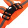 Signal vest, reflecting with adjustable size, orange