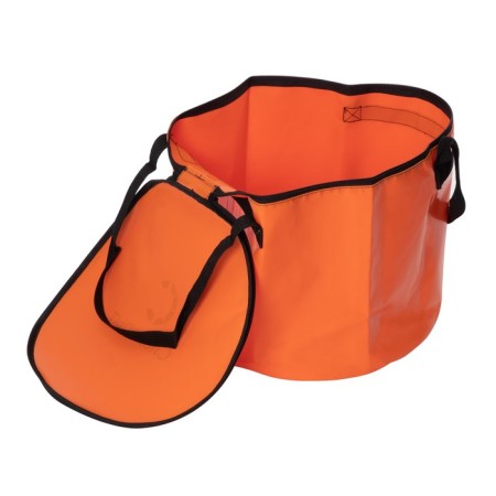 A bucket with a lid of rangers for fish, PVC, 40x40x30 cm, orange color-2