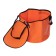 A bucket with a lid of rangers for fish, PVC, 40x40x30 cm, orange color