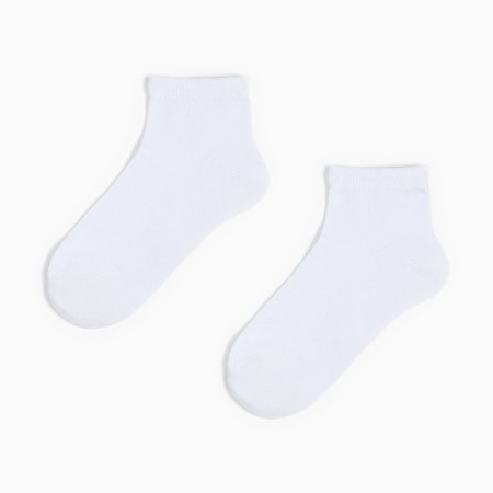 Socks shortened, white color, size 31-1