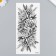 Tattoo on the body black "bouquet" 19x9.5 cm