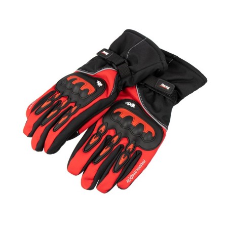 Motorcycle, winter gloves, size XL, red