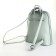 City backpack made of artificial leather with lightning, green color