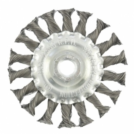 Matrix Ushm brush, d = 100 mm, M14, flat, twisted wire 0.35 mm