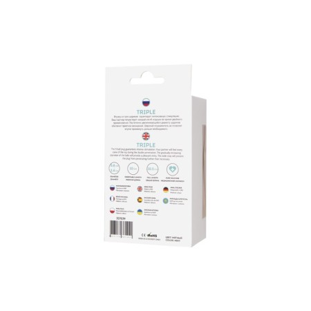 Anal sleeve Todo by toyfa triple, silicone, mint, 10.5 cm, Ø 2.4 cm-5