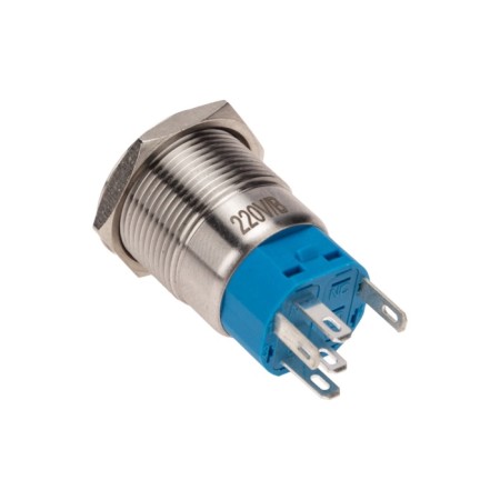 Anti-Vandal button Ø19 250V Fix (5C) Off-on/on -off subv/blue Rexant-2