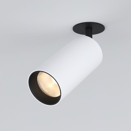 Lamp ceiling Elektrostandard, Diffe LED 15 W, 66x66x208 mm, IP20, white, black color