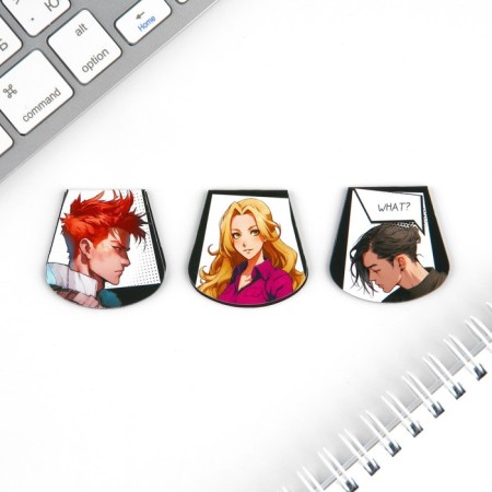 Magnetic bookmarks 3 pcs on the Comic Subway-2