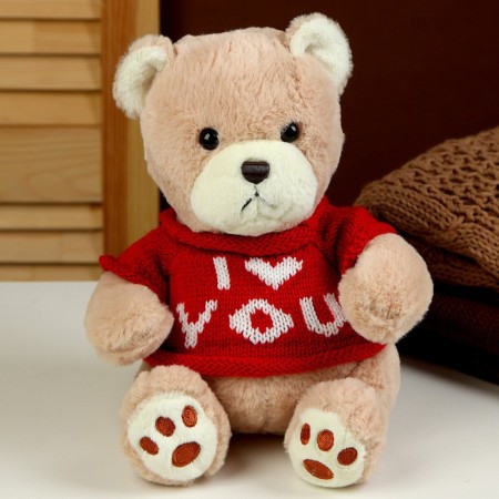 Soft toy "Bear" in a jacket, 25 cm-1