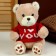 Soft toy "Bear" in a jacket, 25 cm