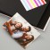 Photo album 25 sheets (corners+rings) "Pink marble" 27x19 cm