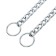 Collar - Metallic a single strain, 55 cm, wire thickness 2.5 mm, flat link