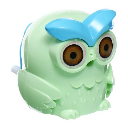 Mechanical sharpener with a container of an owl light green-4