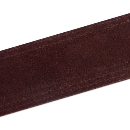 Collar of two-layer leather on the suede, 3.5 cm, Osh 41-51 cm, brown-5