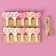 Decorative clothespins with a rope for the suspension "Hearts" set 10 pcs., 2.5 × 12.5 × 13.5 cm