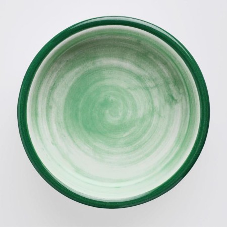 Ceramic bowl with carrots 100 ml 8.8 x 8.8 x 3 cm, green-white-2