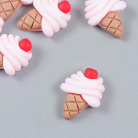 Decor for creativity Plastic "Ice Cream Horn" 1.8x1.5 cm