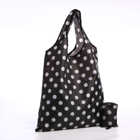 Household bag without fastening, black color