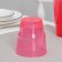 A glass of plastic disposable "Crystal", 200 ml, red color