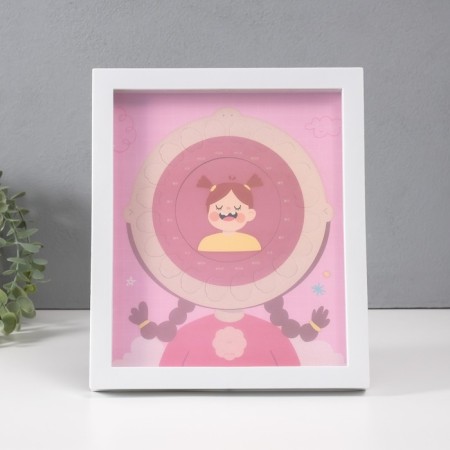 Photo frame plastic 9x9 cm "Milk tooth" pink 2x23x27 cm-4