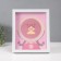 Photo frame plastic 9x9 cm "Milk tooth" pink 2x23x27 cm
