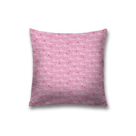 Decorative pillowcase "Love you", on a zipper, size 45x45 cm