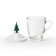 Winter lid cup, 250 ml, white with green