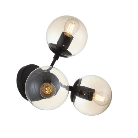 Sconces st. SL549.411.03. Stampo. 3x40 watts, E27, 33x31 cm, black color-8