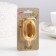 Candle in the Cake "Fine", number "0", gold metallic, 6.5 cm