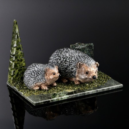 Souvenir "Hedgehog", 10x15x6 cm, coil, gypsum