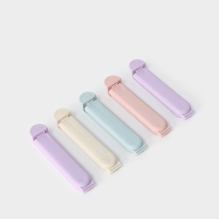 Clamps for packages of the BASIS DOLISH, 5 pcs, 7 cm, color mix-5