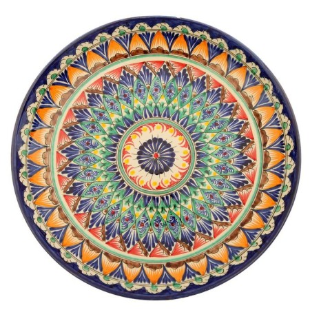 Largan Rishtan ceramics "Patterns", 31 cm, blue-10
