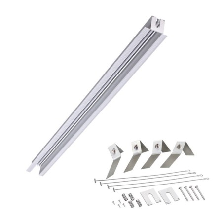 The built -in profile novotech. Sabro, 45.3x1000x68.1 mm, silver color